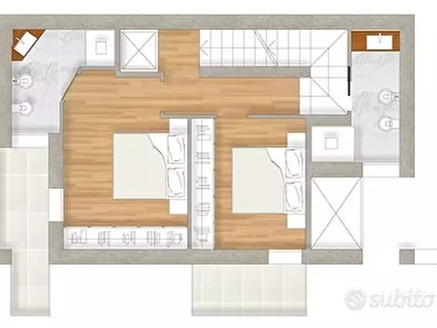 Immagine 8 di Villetta a schiera in vendita  in Via Urania a Bassano Del Grappa