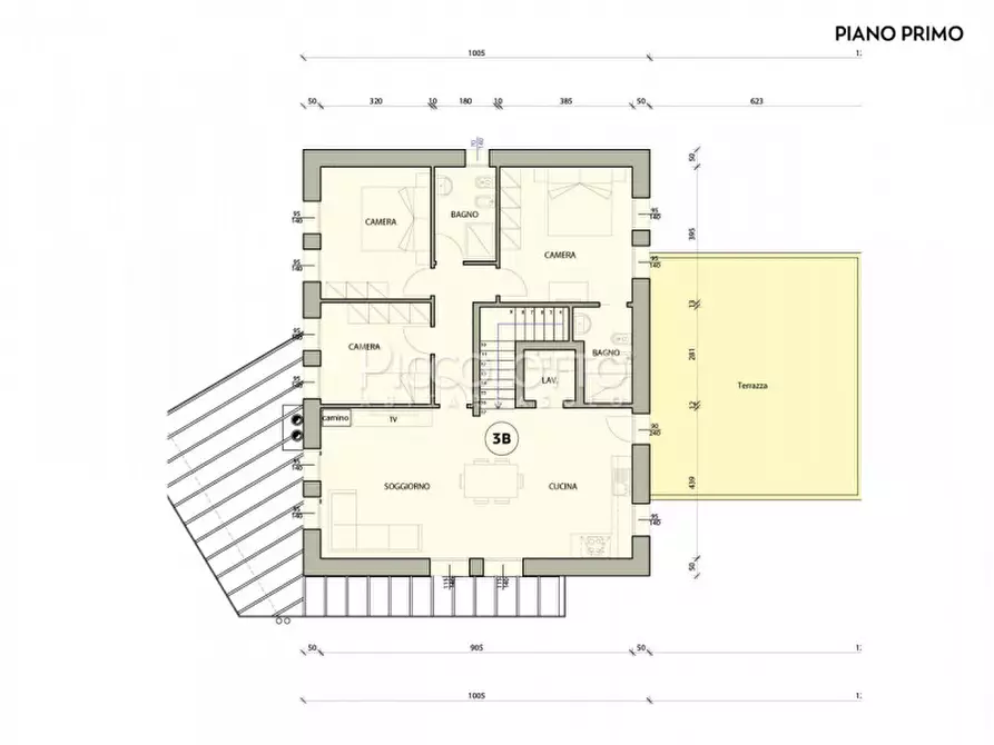 Immagine 11 di Appartamento in vendita  in Via Cannaregio a Castelcucco