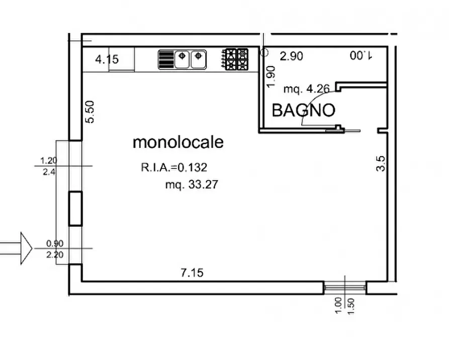 Immagine 5 di Appartamento in vendita  in Via Cervese a Cesena