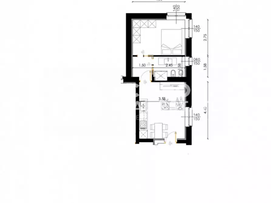 Immagine 4 di Appartamento in vendita  in via sampietro a Saronno