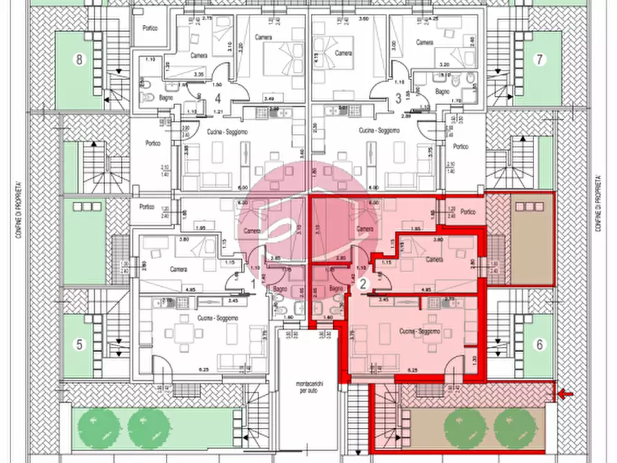 Immagine 12 di Appartamento in vendita  a Savignano Sul Rubicone