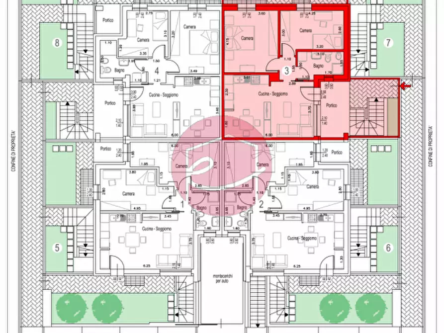 Immagine 14 di Appartamento in vendita  a Savignano Sul Rubicone