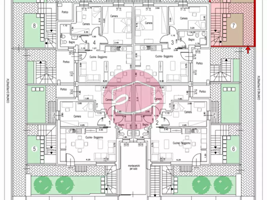 Immagine 26 di Appartamento in vendita  a Savignano Sul Rubicone