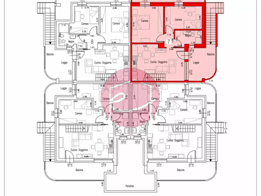 Immagine 27 di Appartamento in vendita  a Savignano Sul Rubicone