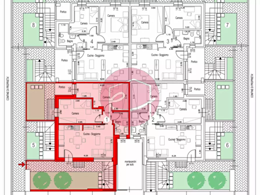 Immagine 6 di Appartamento in vendita  a Savignano Sul Rubicone
