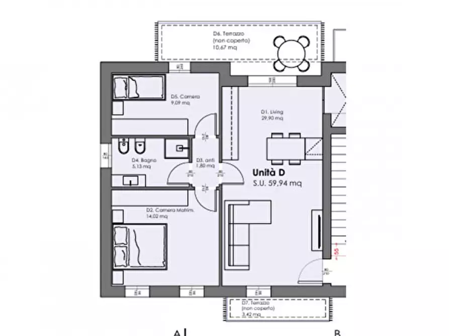 Immagine 10 di Appartamento in vendita  in Via Antonio Berlese a Treviso