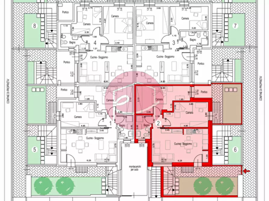 Immagine 12 di Appartamento in vendita  a Savignano Sul Rubicone
