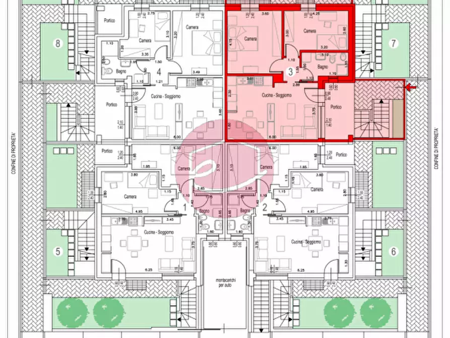 Immagine 14 di Appartamento in vendita  a Savignano Sul Rubicone