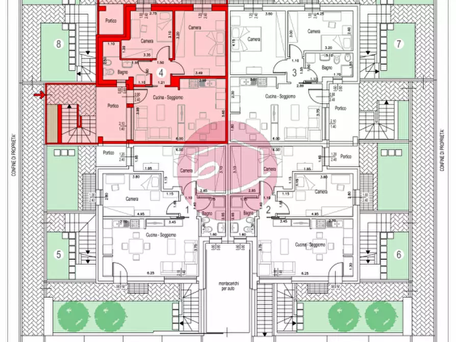 Immagine 16 di Appartamento in vendita  a Savignano Sul Rubicone
