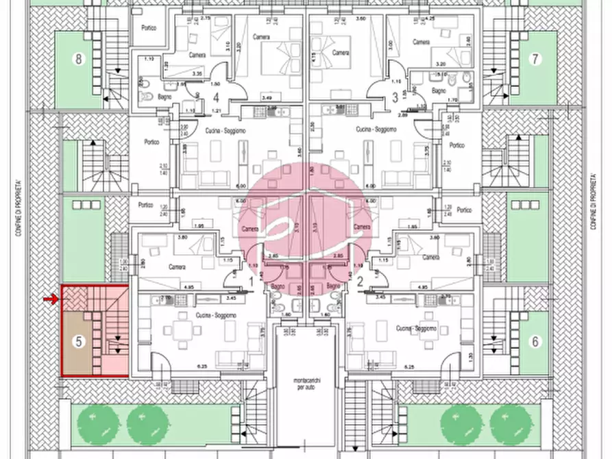 Immagine 18 di Appartamento in vendita  a Savignano Sul Rubicone