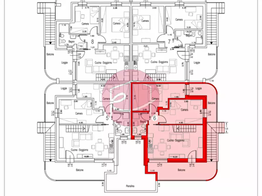 Immagine 23 di Appartamento in vendita  a Savignano Sul Rubicone
