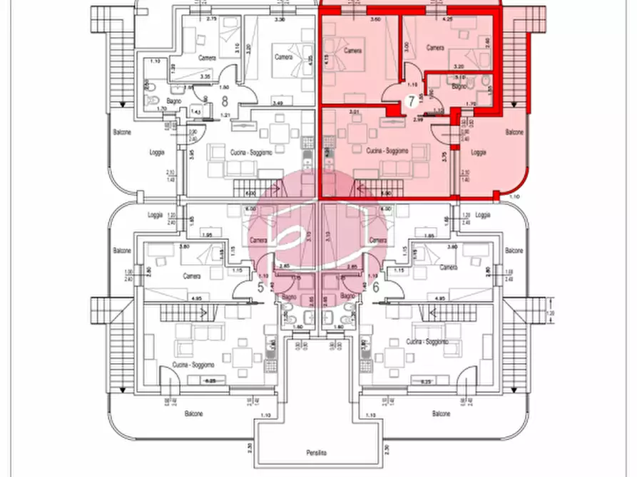 Immagine 27 di Appartamento in vendita  a Savignano Sul Rubicone