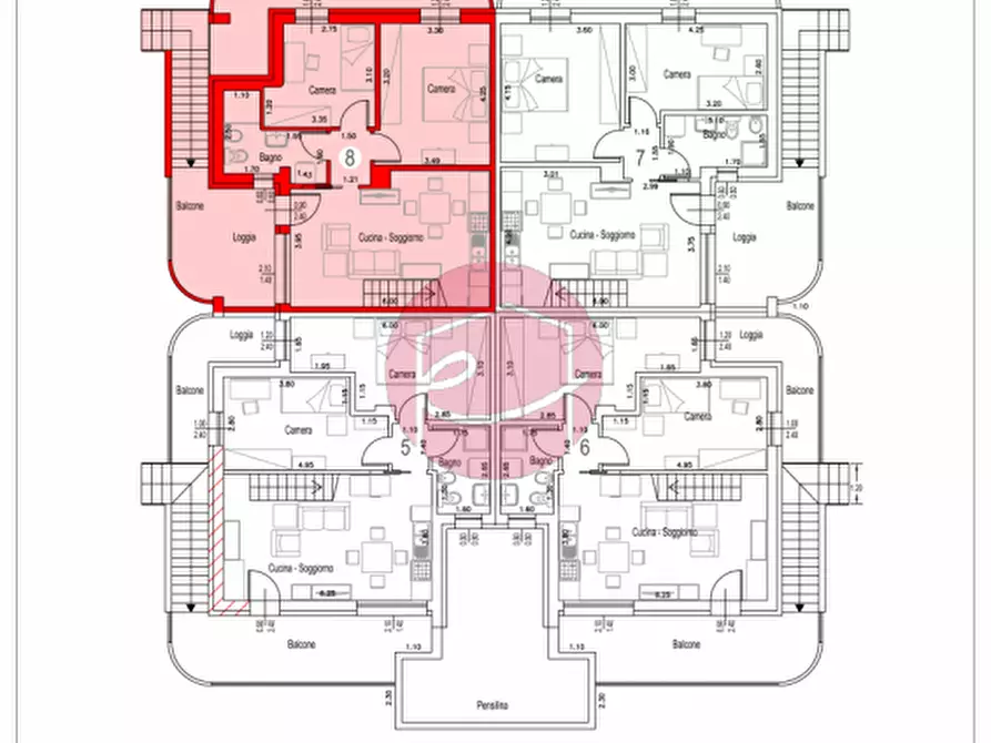 Immagine 31 di Appartamento in vendita  a Savignano Sul Rubicone
