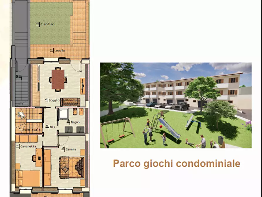 Immagine 4 di Villetta a schiera in vendita  in Via Ponte alle forche a Cavriglia