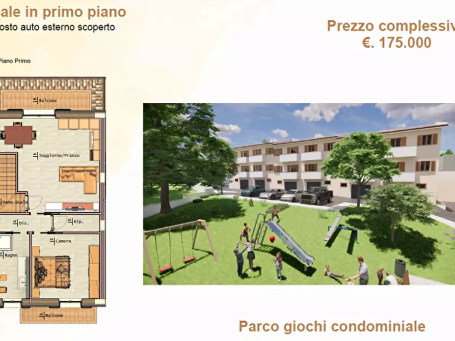 Immagine 1 di Villetta a schiera in vendita  in Via Ponte alle forche a Cavriglia