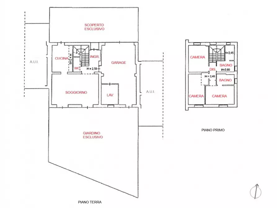 Immagine 27 di Villetta a schiera in vendita  in via donizzetti a Costabissara