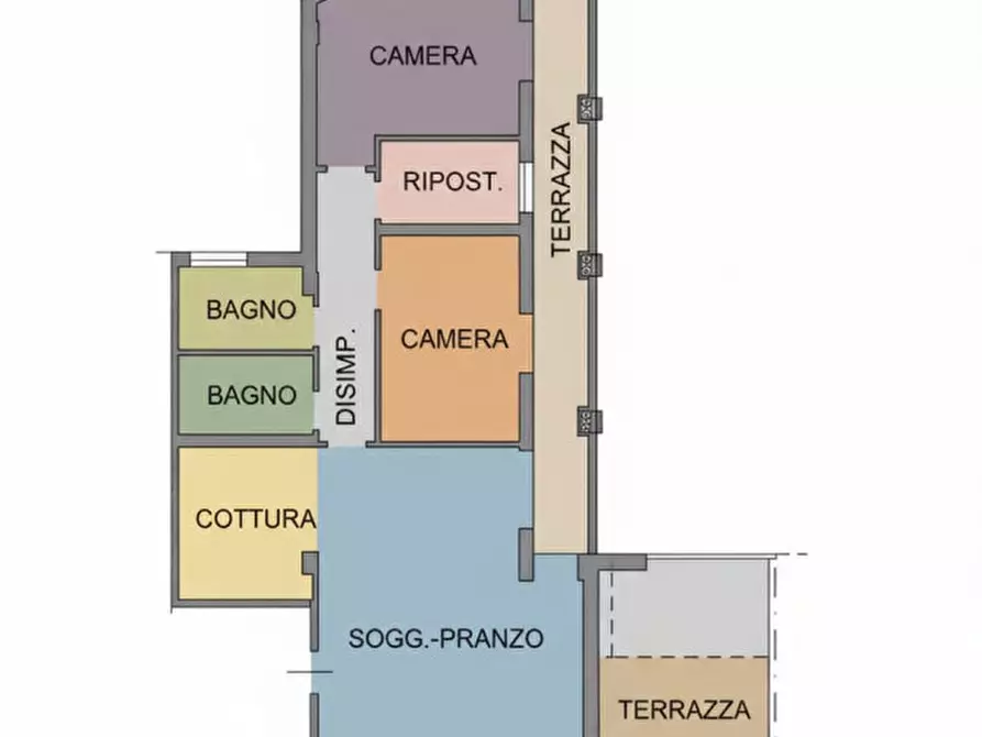 Immagine 19 di Appartamento in vendita  in PIAZZA MUNICIPIO n. 8 Piano 2 a San Giorgio Delle Pertiche