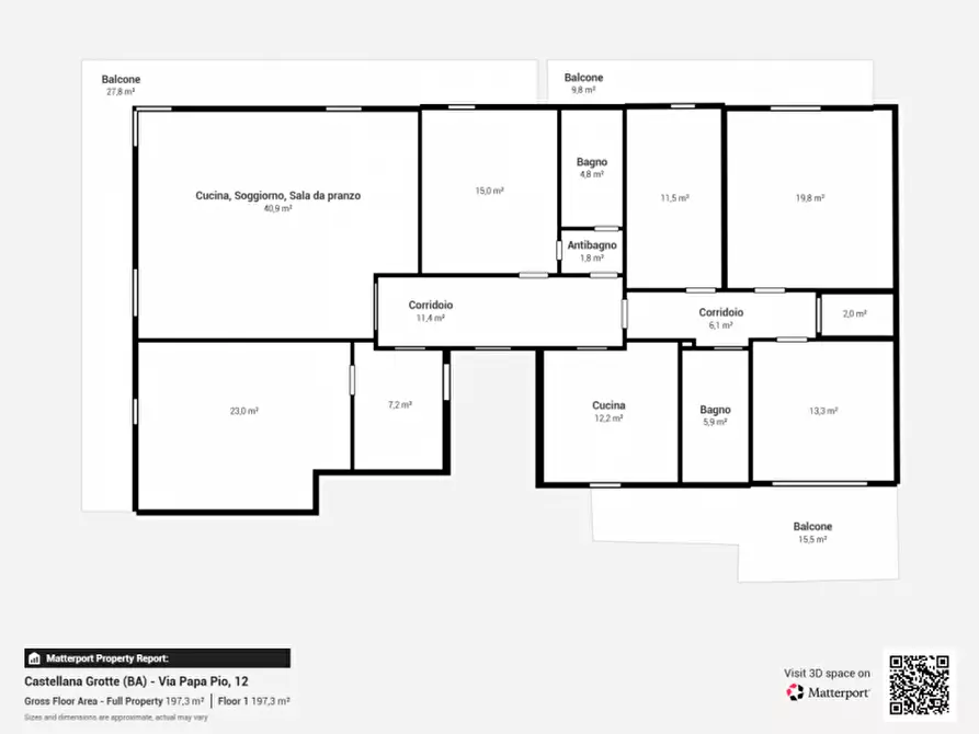 Immagine 19 di Appartamento in vendita  in Via Papa Pio XII 53 a Castellana Grotte