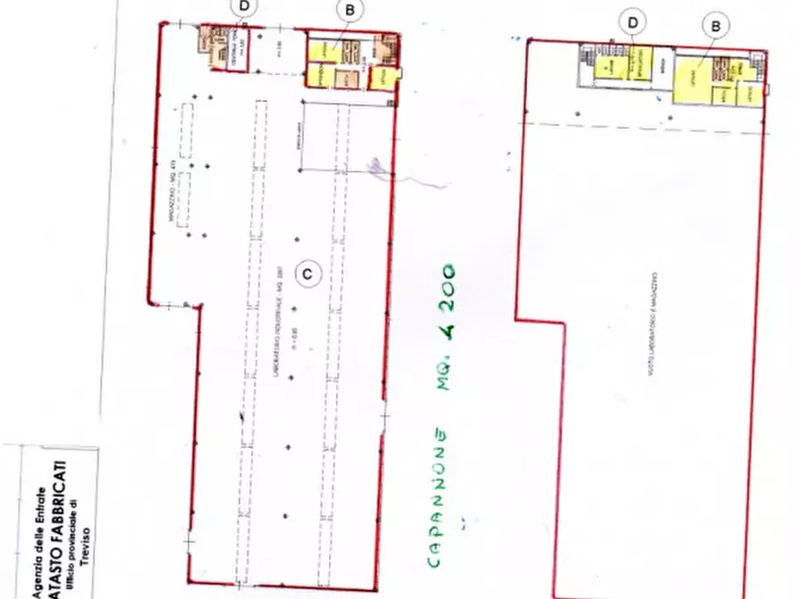 Immagine 3 di Capannone industriale in affitto  in TREVISO a Treviso