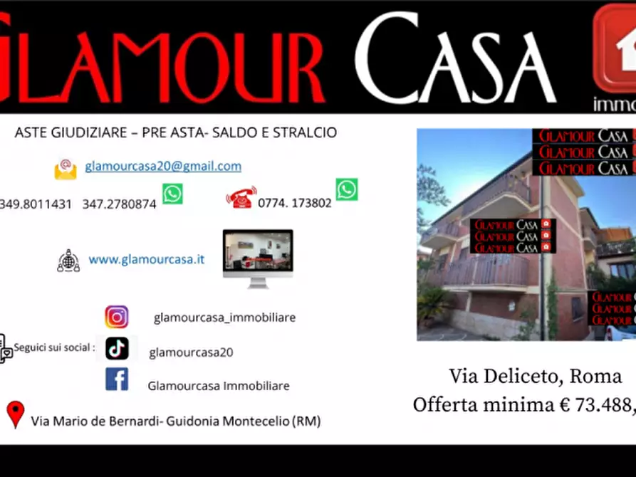 Immagine 1 di Appartamento in vendita  in Via Deliceto a Roma