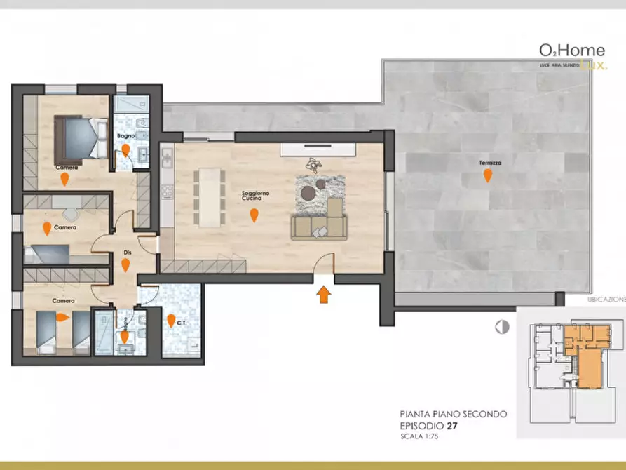 Immagine 3 di Attico in vendita  a Bolzano Vicentino
