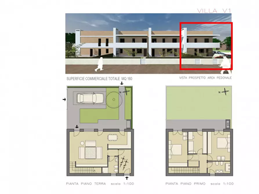 Immagine 25 di Villetta a schiera in vendita  in Piazza Elsa Morante a Ravenna
