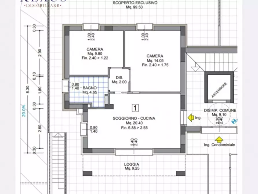 Immagine 2 di Appartamento in vendita  a Fano