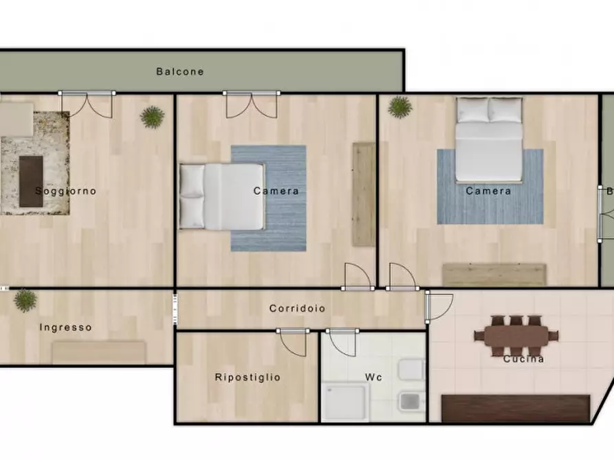 Immagine 28 di Appartamento in vendita  in VIA CAMPANIA n. 4 a Carini
