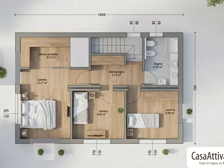 Immagine 4 di Villa in vendita  in Via La Spezia a Parma