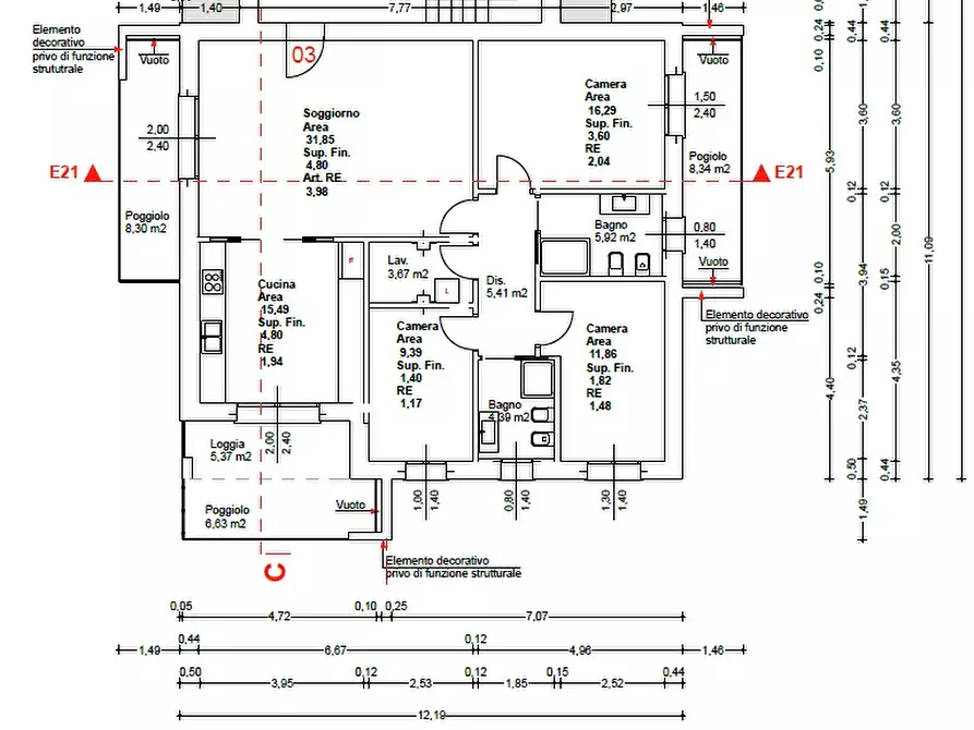 Immagine 28 di Appartamento in vendita  in via palladio a Preganziol