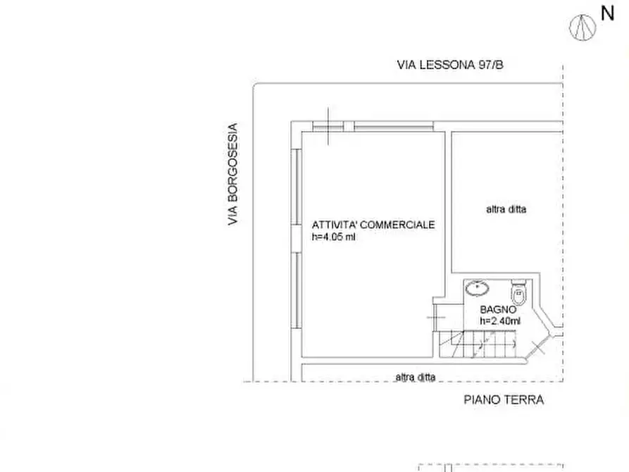 Immagine 14 di Negozio in vendita  in Via Michele Lessona 97/D a Torino