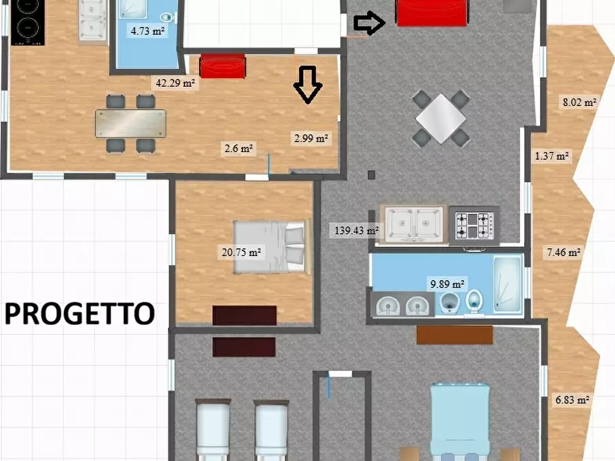 Immagine 25 di Appartamento in vendita  in Piazza Cesare Firrao a Matera