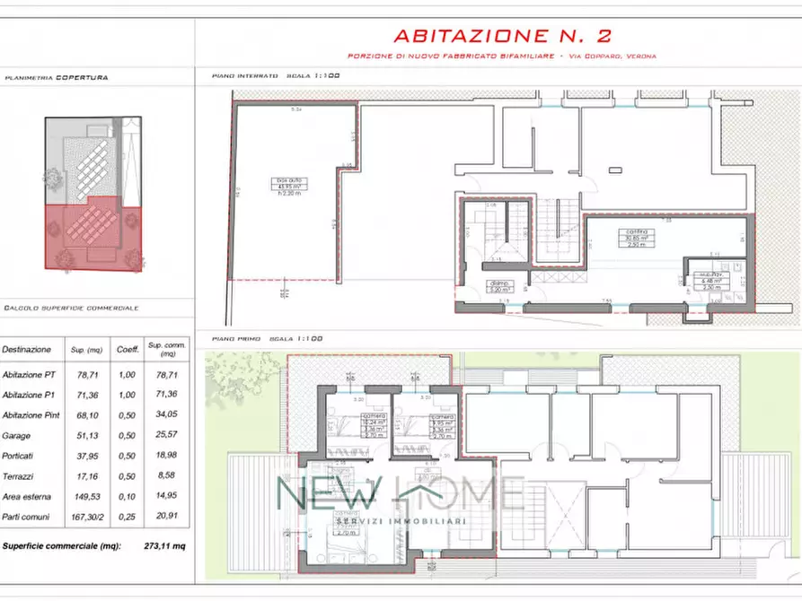 Immagine 32 di Casa bifamiliare in vendita  in via copparo a Verona