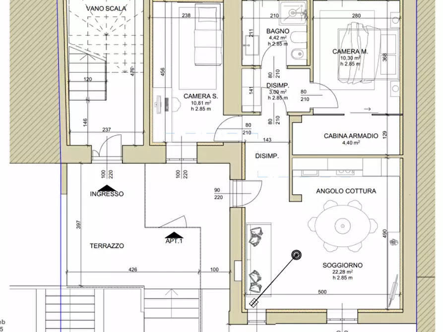 Immagine 8 di Appartamento in vendita  in via alessandro manzoni 17 a Borgomanero