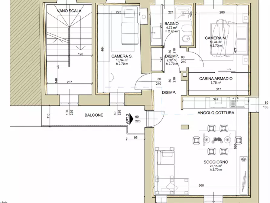 Immagine 8 di Appartamento in vendita  in via alessandro manzoni 17 a Borgomanero