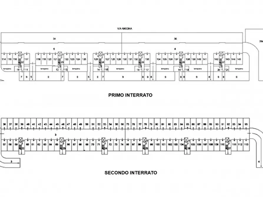 Immagine 2 di Posto auto in vendita  in via Anconetani, N. 2 a Jesi