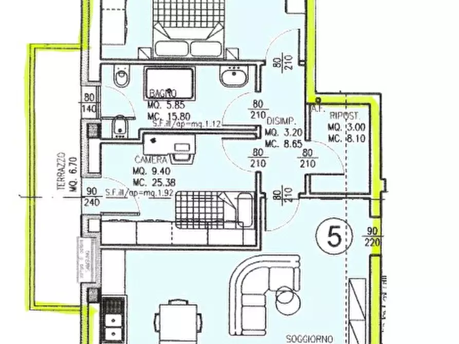 Immagine 16 di Appartamento in vendita  in Via D. Cattaneo 1 a Montegalda