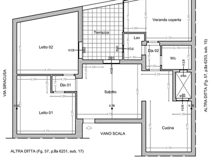 Immagine 1 di Appartamento in vendita  in Via Siracusa, 67 a Francofonte