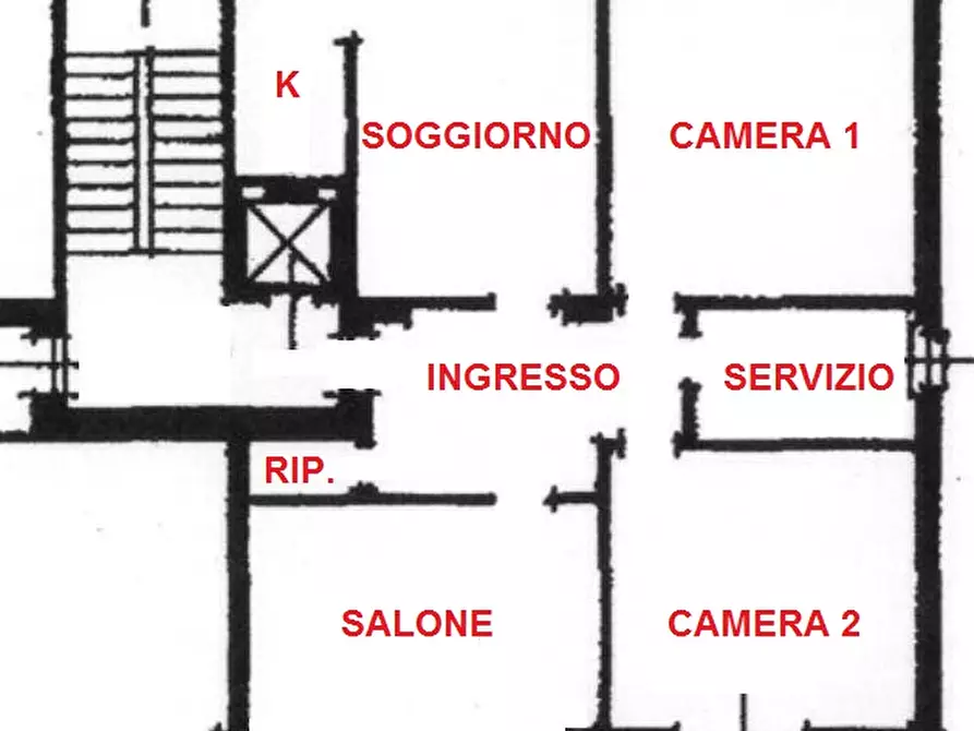 Immagine 3 di Appartamento in affitto  in VIA PORTA ROMANA 20 a Asti
