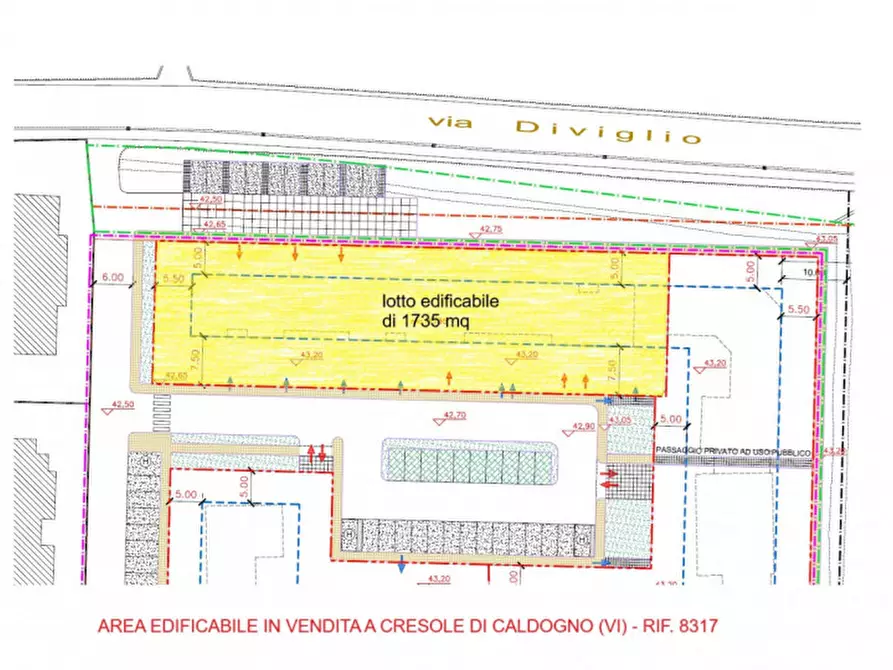 Immagine 8 di Terreno in vendita  in Via Diviglio a Caldogno