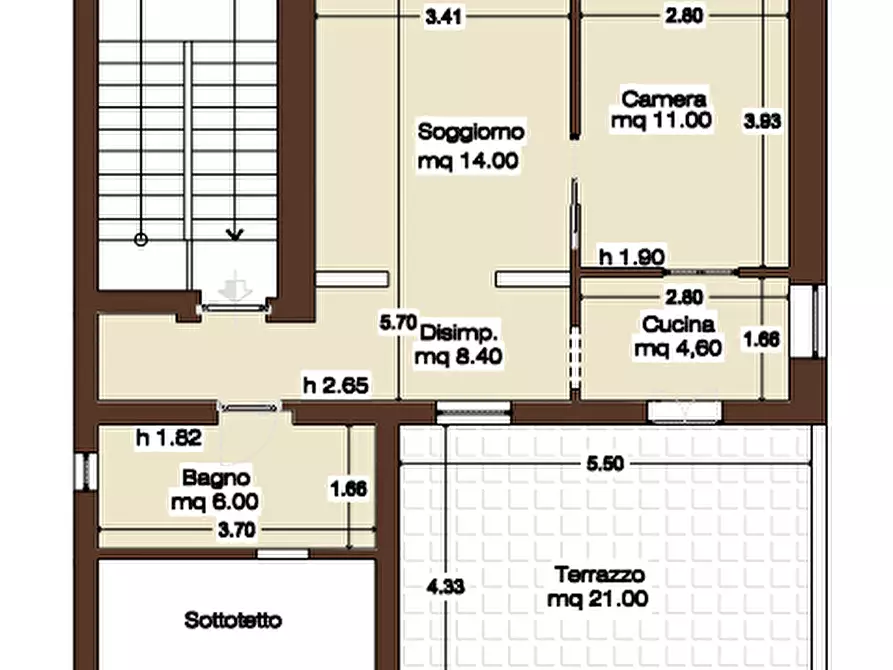 Immagine 2 di Appartamento in vendita  in Via Cardetta n. 6 a Civitella San Paolo