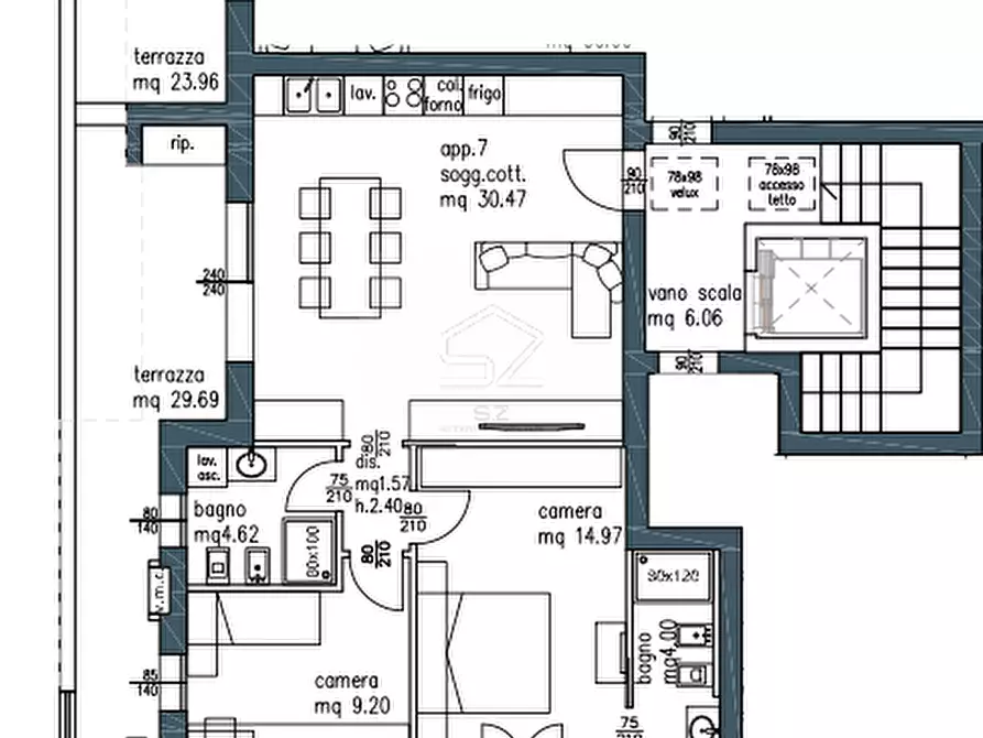 Immagine 4 di Attico in vendita  in Via Risorgimento a Albignasego