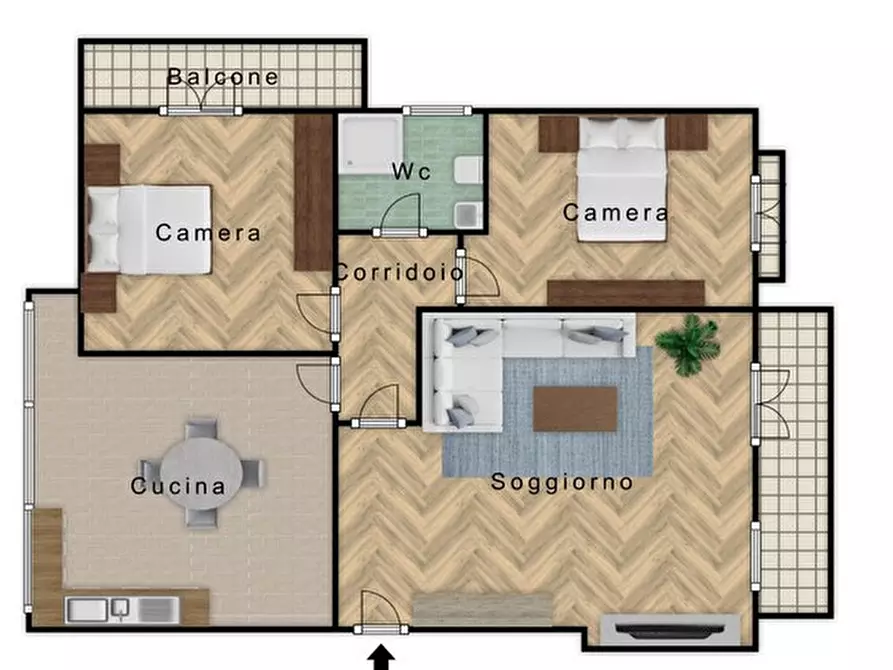 Immagine 19 di Appartamento in vendita  in via del fondo a Palermo