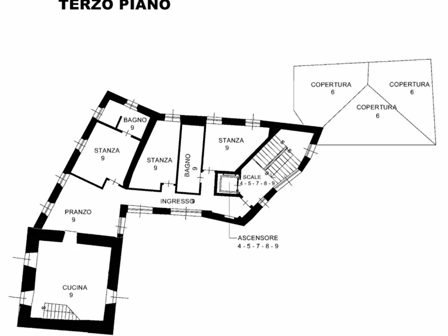 Immagine 12 di Attico in vendita  in Piazza Duomo a Trento