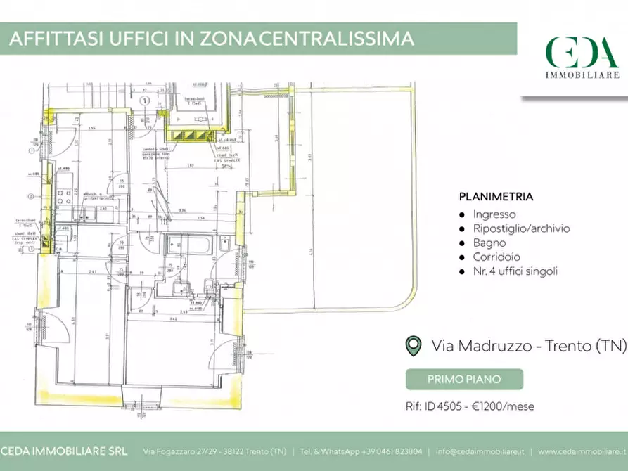 Immagine 9 di Ufficio in affitto  in Via cardinale Cristoforo Madruzzo a Trento