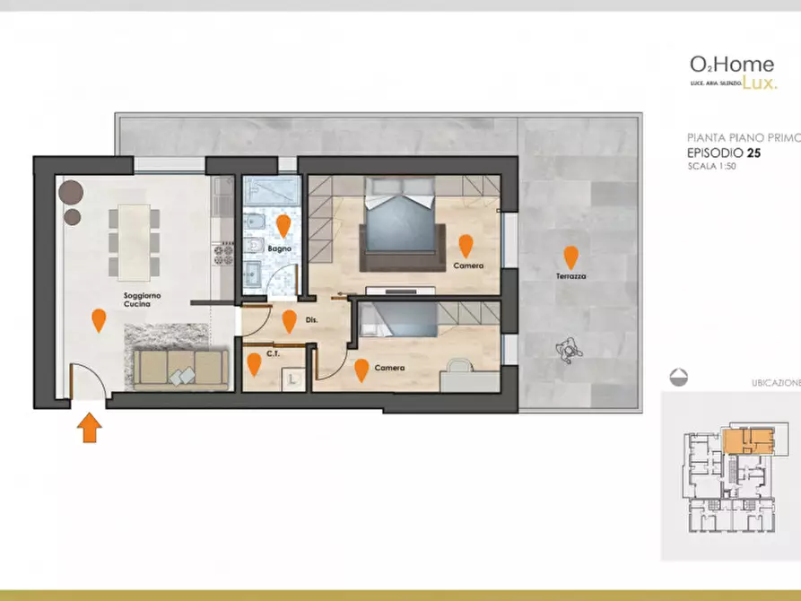 Immagine 2 di Appartamento in vendita  a Bolzano Vicentino