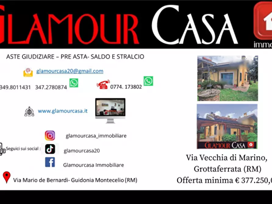 Immagine 1 di Villa in vendita  in Via Vecchia di Marino a Grottaferrata