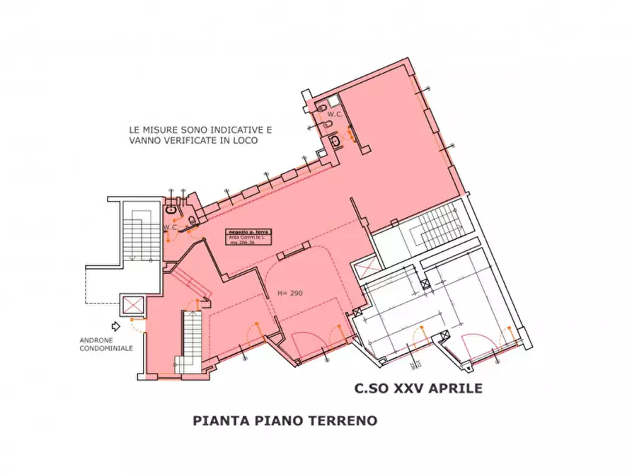 Immagine 6 di Negozio in affitto  in CORSO XXV APRILE 24 a Asti