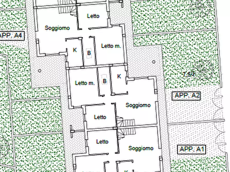 Immagine 16 di Villetta a schiera in vendita  in via nettunense a Aprilia