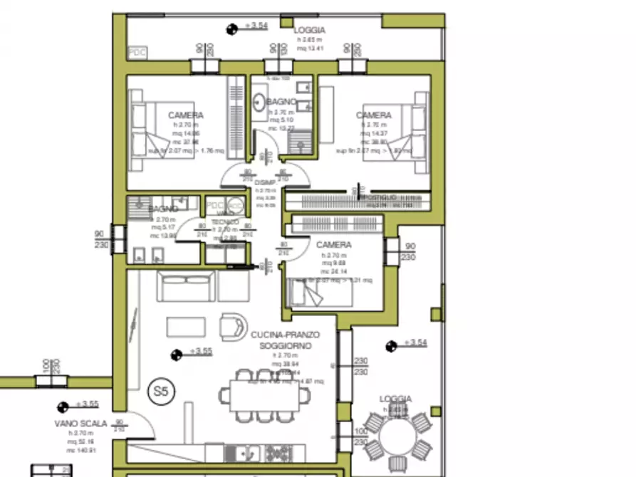 Immagine 2 di Appartamento in vendita  in Via della Costituzione 1 a Vigonza